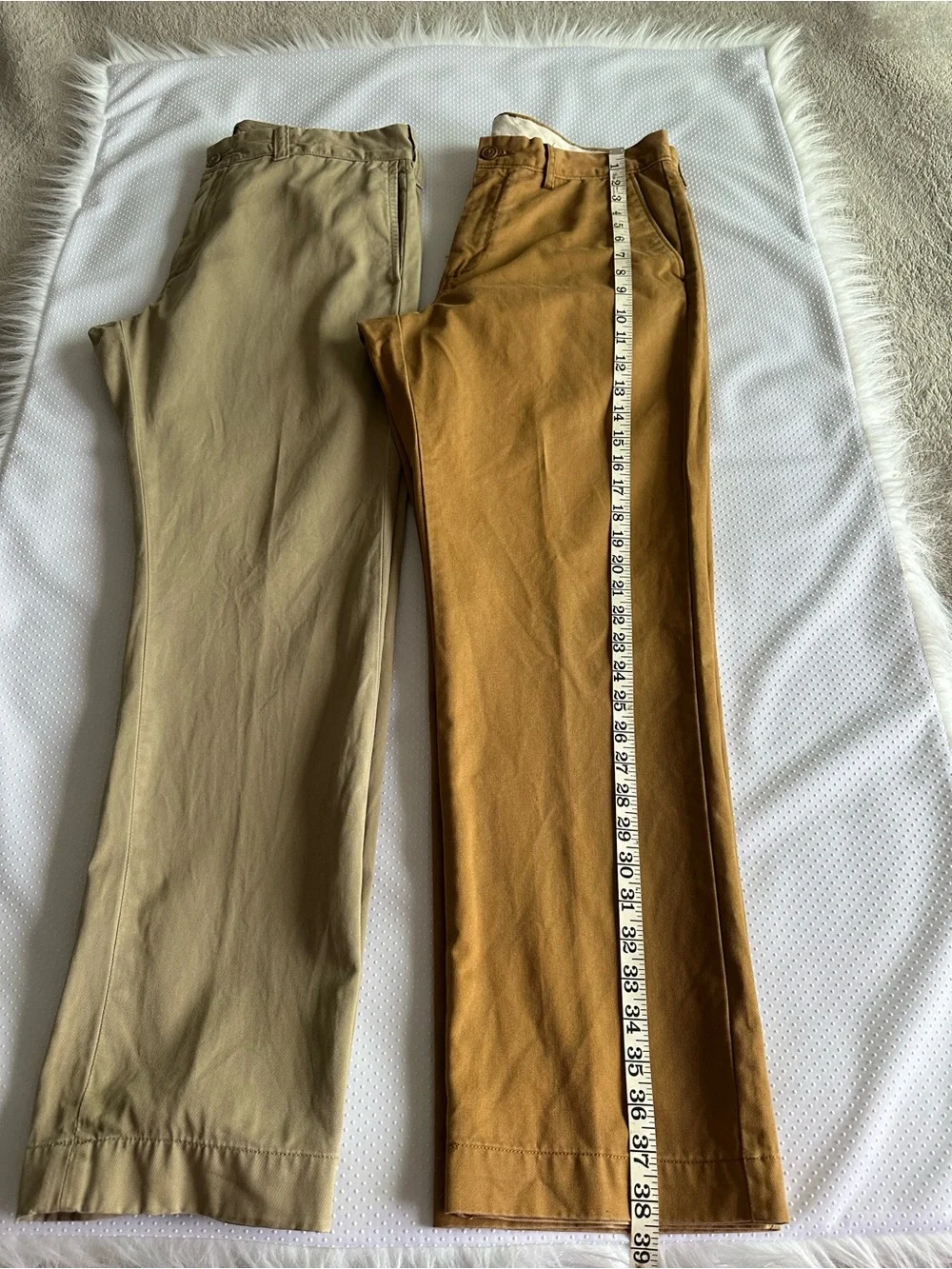 J. Crew Men's Chinos in Caramel Brown and Olive Sz 33/30